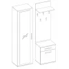 Topeshop GAR DUO ARTISAN entryway Spintelė