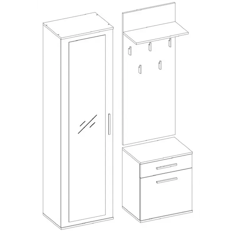 Topeshop GAR DUO ARTISAN entryway Spintelė