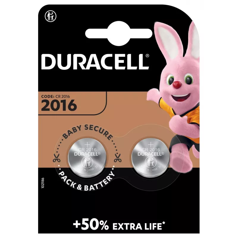 Duracell 2016 baterija CR2016 ličio vienkartinė