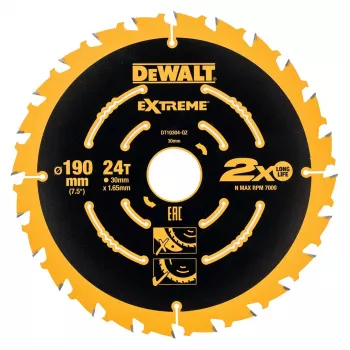 Diskinis pjūklas DeWALT DT10399-QZ 190 mm 24 dantys
