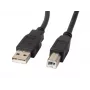 Lanberg CA-USBA-10CC-0030-BK USB 2.0 laidas 3 m USB B juodas