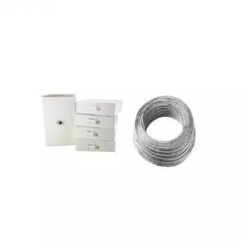LogiLink montavimo kabelis, Cat.6, U/UTP, 100 m, šviesiai pilka, 4x2 AWG 23/1, neekranuotas, CCA (varis-aliuminis) (CPV0033)