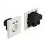 Kištukinis lizdas CEE 7/3 + USB DeLOCK 11471