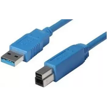 shiverpeaks BASIC-S USB 3.0 laidas, A kištukas - B kištukas, 0,5 m, mėlynas, dvigubai ekranuotas, BS77030
