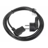 Maitinimo laidas LANBERG CA-C13C-12CC-0018-BK, 2 m, C13 jungtis prie CEE7/7, juodas, kampuotas C13