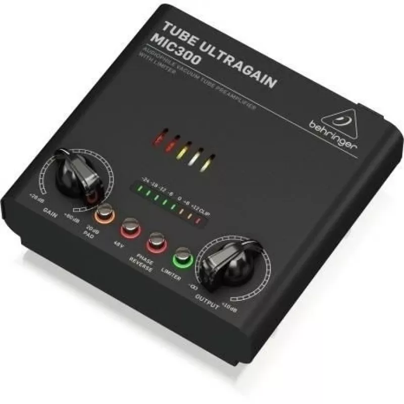 Audio išankstinis stiprintuvas Behringer MIC300 juodas