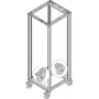 SCHROFF Lenkrollen - LENKROLLEN SET 400KG 125D 4X (27230069)