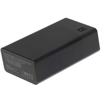 Greencell PowerPlay 30 – juoda nešiojama 30 000 mAh 22,5 W greito įkrovimo Power Bank