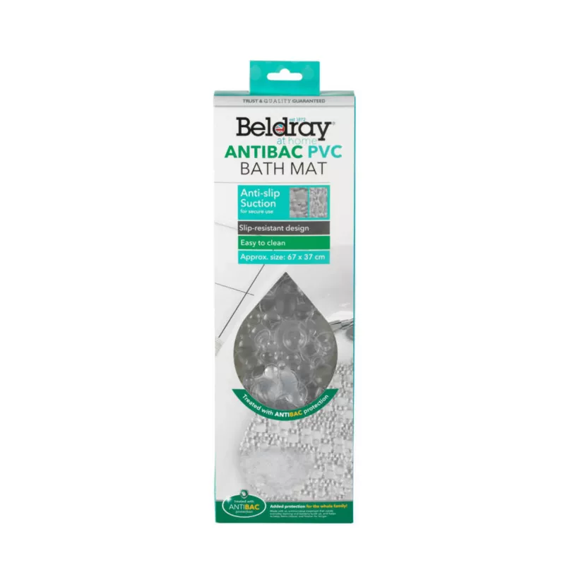 Voniojimo kilimėlis Beldray LA032678UFFEU7 Antibac PVC, antibakterinis PVC vonios kilimėlis