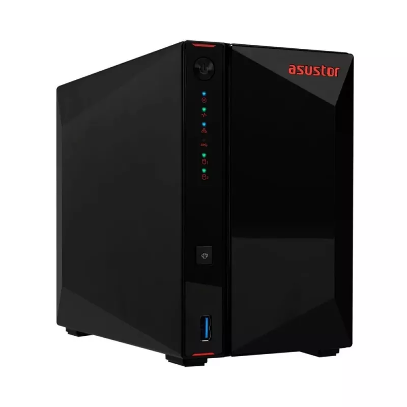 Asustor AS5402T NAS / saugojimo serveris Intel® Celeron® N5105 4 GB DDR4 0 TB ADM juoda