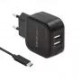 Qoltec 50188 universalus įkroviklis nešiojamam kompiuteriui, išmaniajam telefonui, išmaniajam laikrodžiui, planšetei, telefonui, universalus Juodas AC, DC vidaus