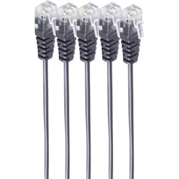Telefoninis kabelis ShiverPeaks BS70084-3-SET5 3 m Juodas