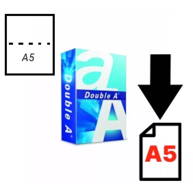 Popierius Double A (A kategorija), A5, 80 g, 500 lapų