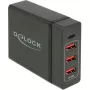 DeLOCK USB sieninis įkroviklis 63974 Universal Black AC Indoor 60 W
