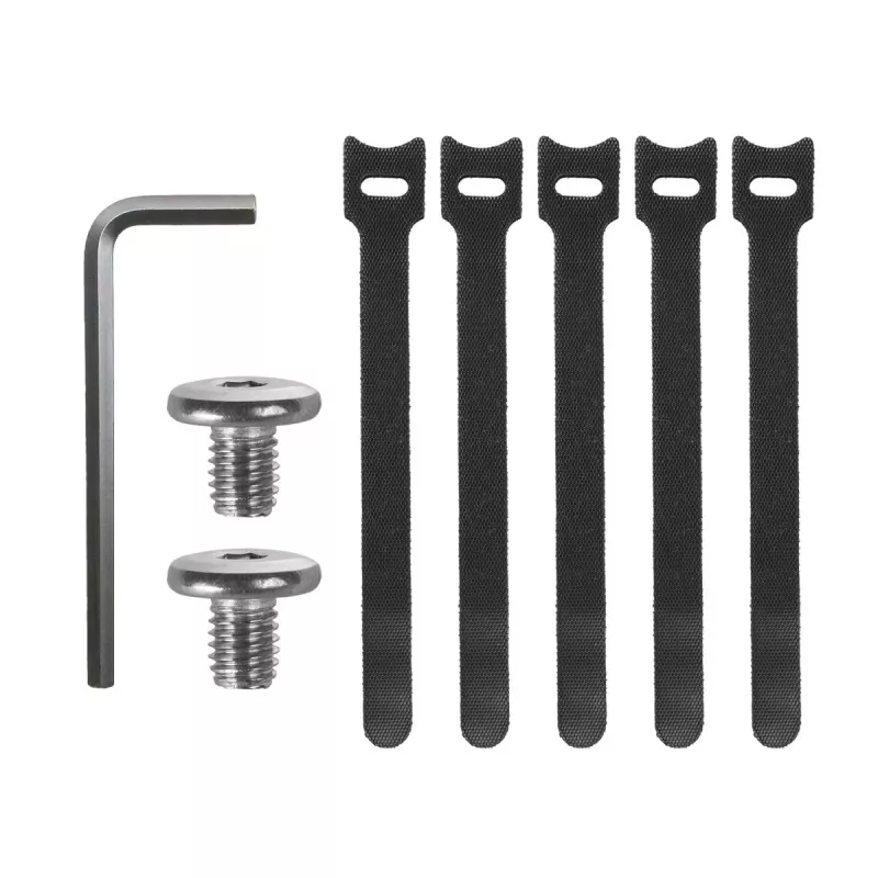 Kabelių organizatorius po stalu MACLEAN MC-105 W – plieninis, baltas, max apkrova 5 kg, tinka stalviršio storiui 0,5–50 mm