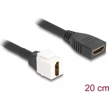 DeLOCK Keystone modulis HDMI lizdas-lizdas 8K 60 Hz 20 cm juodas