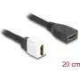 DeLOCK Keystone modulis HDMI lizdas-lizdas 8K 60 Hz 20 cm juodas