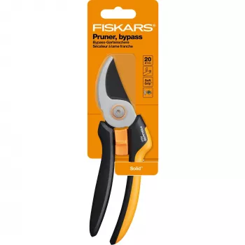 Fiskars Solid L P341 genėjimo žirklės Bypass Juoda, Oranžinė