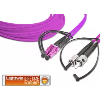 Lightwin LDP-50 LC-ST 1.0 OM4 šviesolaidinis kabelis 1 m violetinis (LDP-50 LC-ST 1.0 OM4)