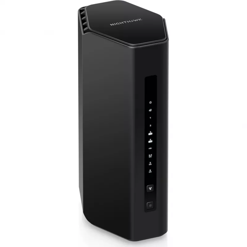NETGEAR Nighthawk RS300 belaidis maršrutizatorius „Wi-Fi 7“ triju dažnių juostų (2,4 GHz / 5 GHz / 6 GHz) juodas