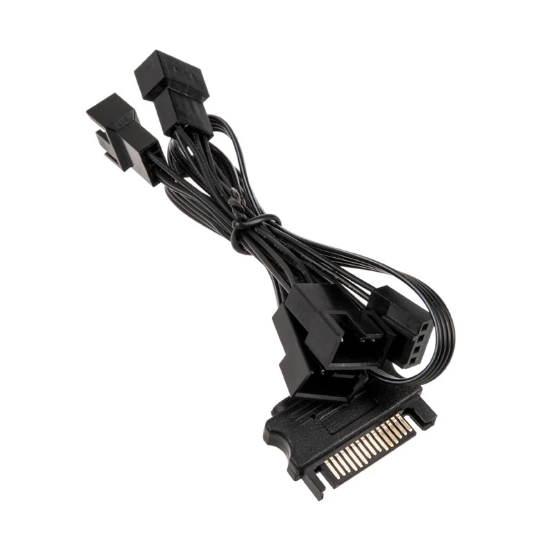 Kolink 1-to-4 PWM 35 cm ventiliatorių skirstytuvas, 4-pin PWM į 4×4-pin PWM + SATA