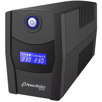 PowerWalker VI 600 STL linijinis-interaktyvus UPS 0.6 kVA 360 W 2 AC lizdai