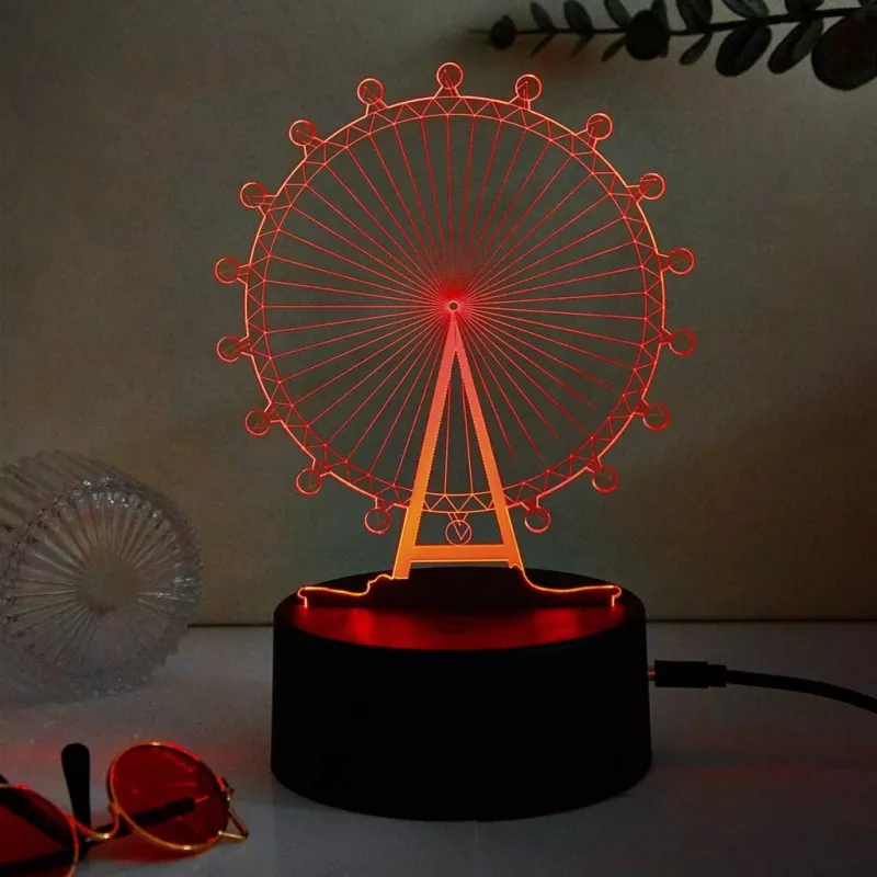 Manta SNL125RGB RGB 3D pastato dekoratyvinė LED lempa