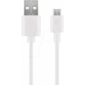 Goobay Micro USB įkrovimo ir sinchronizavimo kabelis, 2 m - Android įrenginiams (38666)