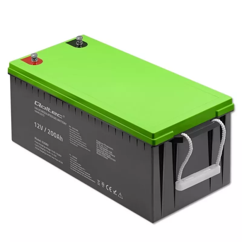 Qoltec gelinis akumuliatorius 12V 200Ah GEL 59.5kg
