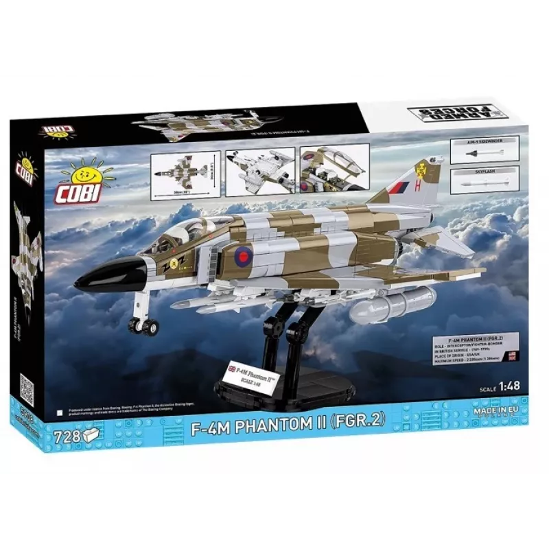Cobi Blocks F-4M Phantom II karinis lėktuvas, 728 dalių konstravimo rinkinys