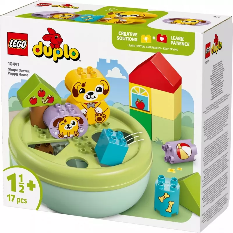 Konstrukcinis žaislas LEGO DUPLO Formų rūšiuotojas Šuniuko namelis 10441, 17 dalių, nuo 1½ iki 5 metų