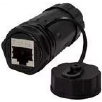 LogiLink Professional – tinklo jungtis – RJ-45 (M) į RJ-45 (M) – STP – CAT 6a – lauko – Juoda