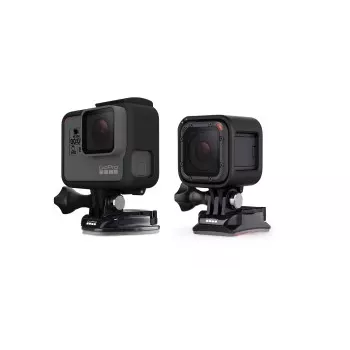 GoPro lenkti ir plokšti lipnūs laikikliai - tvirtinimo sistema - lipnus tvirtinimas - HD HERO, HERO+ LCD, HERO3, HERO4 Session, HERO6 Black, HERO7 Black, Silver, White