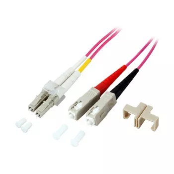 GoodConnections Patch Laidas LWL Duplex OM4 (Multimodinis, 50/125) LC/SC, LSZH, reversibilus poliškumas, 1m