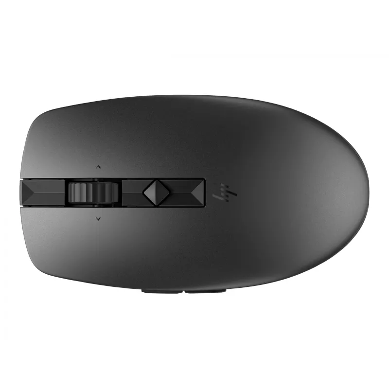 HP 710 belaidė įkraunama tyli pelė, ambidekstrinė, RF belaidė + Bluetooth, 3000 DPI, juoda