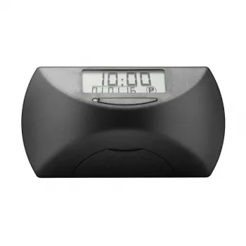 Elektroninis parkavimo diskas Needit Park Mini – juodas, ABS ir stiklas, CR-2450 3V, 82×25×45 mm