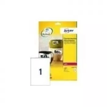 Lipnūs etikečių lapai A4 Avery White Heavy Duty Laser Labels L7060-20.FR
