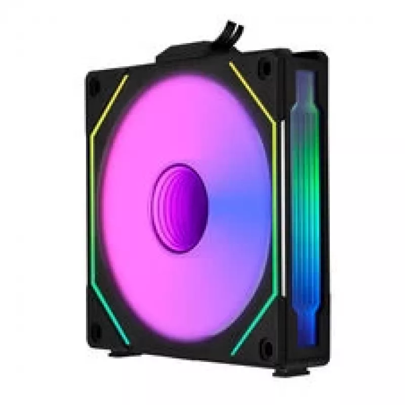 LIAN LI UNI FAN SL-INF 120 ARGB Reverse Blade 3 rinkinys - Juoda