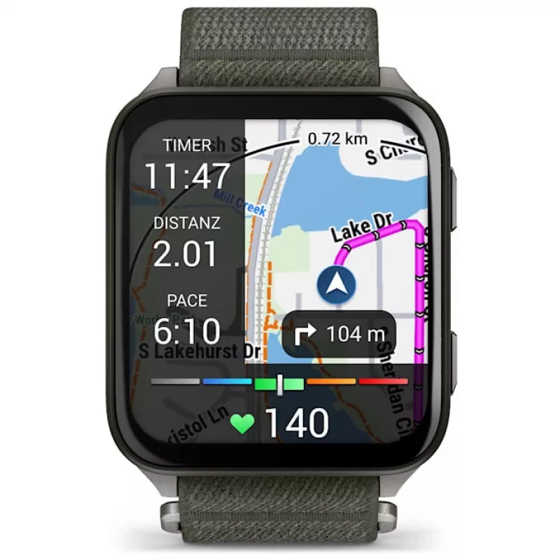 Garmin Venu X1 010-02980-03 išmanusis laikrodis, samanų žalios spalvos
