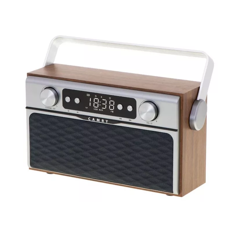 Radijo imtuvas Camry CR 1183 Bluetooth su medžio apdaila