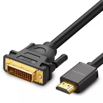 UGREEN HD106 DVI (vyriškas) į HDMI (vyriškas) adapterio kabelis, 1,5 m, FHD 1080p / 3840×2160