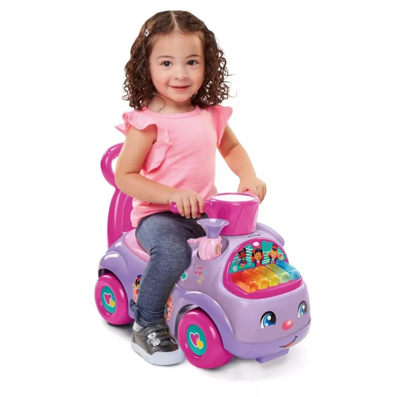 Vaikiškas važinėjamas žaislas Fisher Price Musical Parade violetinis