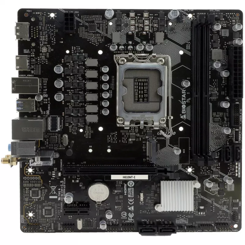 Biostar H610MTE DDR4 LGA1700 Micro-ATX pagrindinė plokštė