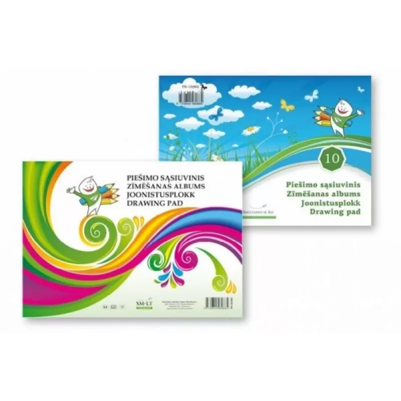 Piešimo sąsiuvinis SMLT PS-20(80) A4 80 g/m² 20 lapų