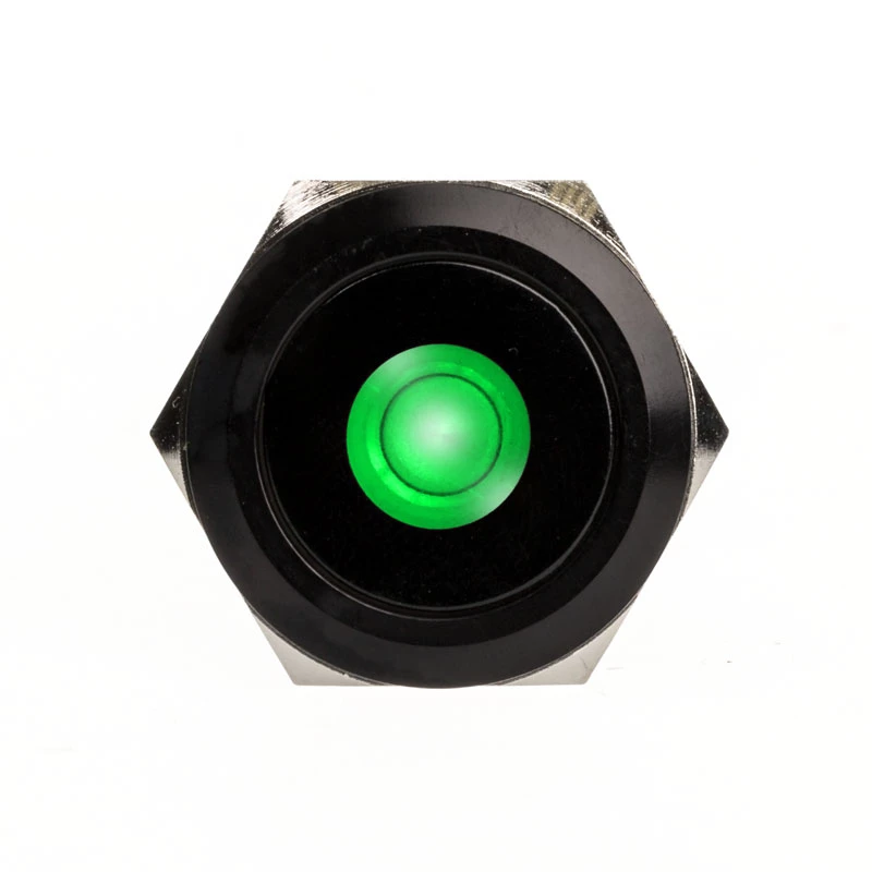 DimasTech PD220 vandalizmui atsparus 25 mm mygtukas Blackline Dot RGB