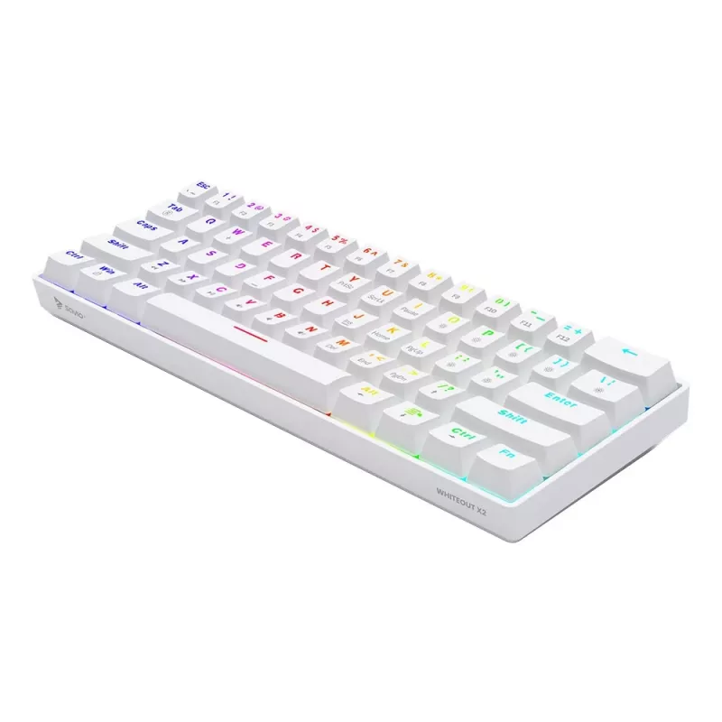 Mechaninė klaviatūra Whiteout X2, Outemu Brown, Hot Swap Savio Savgk-whit