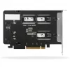 Mobilus diskų krepšys RAIDSONIC ToughArmor MB842MP-B — 2 išimami lizdai M.2 NVMe, PCIe 4.0 x16