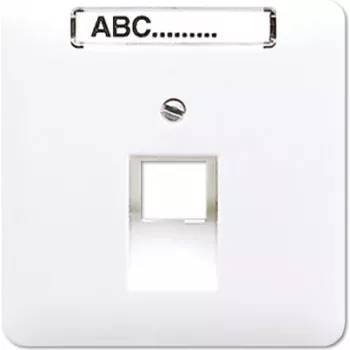 JUNG CD 569-1 NAUA WW - RJ-45 kištukinis modulis, baltas, termoplastas