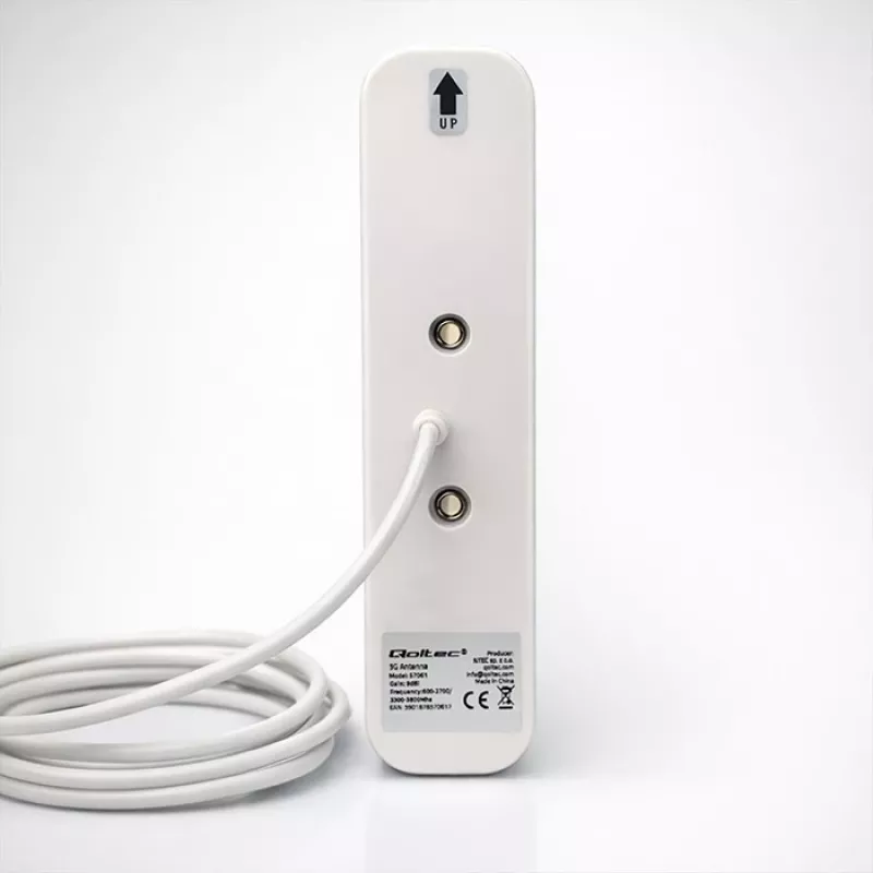 Išorinė 4G/5G LTE antena QOLTEC 9 dBi, N moteriška jungtis, 3 m kabelis