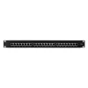 LogiLink Patch Panel 19, 24 prievadų, RJ-45, 1U, juodas